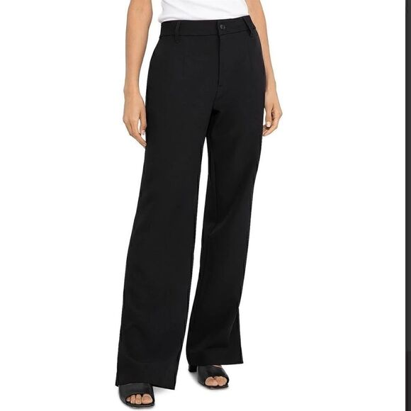 Sanctuary Womens Noho Black High Rise Straight Dressy Trouser Pants new size 31 - Picture 6 of 13